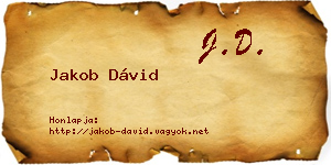 Jakob Dávid névjegykártya